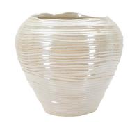 Vase Perly Round en céramique nacrée avec décor coquillage - Réf. VK8681847411659