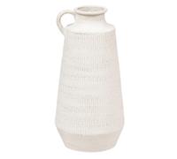 Vase pichet en métal ERAN - H. 41 cm - Blanc