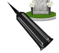 Vase pour cimetière funéraire avec piquet Support de Marqueur | Vase funéraire pour tombe florale, plantes extérieures, cimetière
