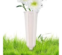 Vase pour tombe à placer dans le cimetière, décoration pour lapides, avec | Vases de cimetière pour fleurs et plantes d'extérieur, pour lapids et monuments funéraires dans les lieux de enterrement et