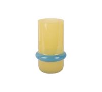 Vase Present Time Animado Anillo Medium Jaune 22x13,5 cm