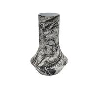 Vase Present Time Mosaic Marble Blanc 20x31x31x20 cm