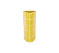 Vase Present Time Retro Tiles Triangular Medium Jaune 11,5x26 cm