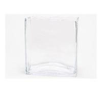 Vase rectangle déco 24 cm - Lou De Castellane - Transparent - Verre Transparent G