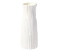Vase résistant aux chocs Imitation céramique Pot de fleurs Vases en plastique pour décoration Blanc laiteux Organisateur de décoration d'intérieur Chambre d'enfant garçon (taille unique)