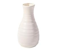 Vase résistant aux chocs Imitation céramique Pot de fleurs Vases en plastique pour la décoration Blanc laiteux Organisateur de décoration d'intérieur Chambre d'enfant garçon (taille unique)