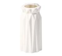 Vase résistant aux chocs Imitation céramique Pot de fleurs Vases en plastique pour la décoration Blanc laiteux Organisateur de décoration d'intérieur Chambre d'enfant garçon (taille unique)