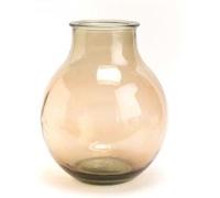 Amadeus Vase en verre rond - Taupe