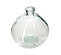 Atmosphera - Vase rond en verre recyclé - Transparent - D23 cm