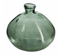 Vase rond en verre recyclé - Vert