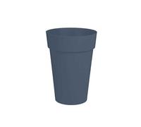 Vase rond Toscane Bleu Jean Ø46 x H65 cm polypropylène anti-UV