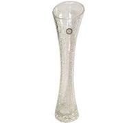 Vase Soliflore Craquele 30 X 7 Cm Transparent Decoration Maison Transparent G
