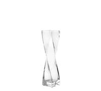 Vase soliflore - LEONARDO - 20 cm - Verre transparent - Design contemporain - Base stable