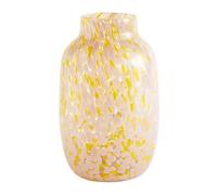 HAY Vase Splash Round L 30 cm Light pink-yellow