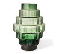 POLSPOTTEN Vase Steps L 50 cm Vert foncé