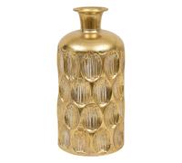 Vase Strié en Métal "Belli" 41cm Doré