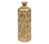 Vase Strié en Métal Belli 60cm Doré
