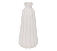 Vase strié ""Fernan"" céramique blanc H30cm - Atmosphera Créateur d'intérieur