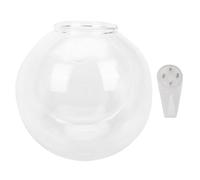 Vase Suspendu en Verre Transparent, Mural, Rond, pour Décoration | Forme Oblique, Culture Hydroponique, Format Compact, Salon et Maison