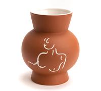 Vase terracotta femme buste