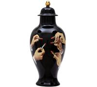 Vase TOILETPAPER LIPSTICKS 46,5 cm, noir, Seletti