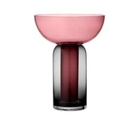 TORUS Vase H19 Noir/ Rose