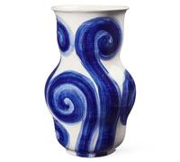 Vase TULLE 22 cm, bleu, grès, Kähler