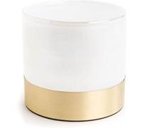 Vase Venise hauteur 15 cm blanc et or - Lou De Castellane - Blanc - Verre Blanc G