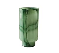 Vase Vert élégant Et Droit, Vase Décoratif De Mode, Ornement Pour Fleurs Cultivées Dans L'eau Ou Plantes Vertes, Verre, Rond, Taille 16,5*16,5*31,5cm(Size:16.5*16.5*31.5CM,Color:Vert)