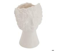 Vase Visage Fleur de rose H21cm blanc - Atmosphera Créateur d'intérieur