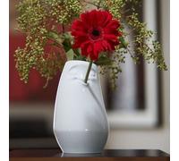 Vase Visage Heureux - TASSEN - Blanc - Porcelaine - Design Contemporain - Objets Décoratifs