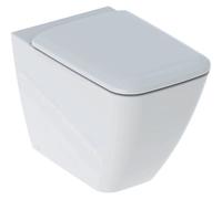Vase Wc Geberit Icon Square 500.825.00.1 A Carrelage Fil Mur Avec Fixation Nas