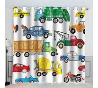 VASENA Camion Rideau Thermique Isolant Anti Froid 2 Pièces Rideaux Voiture Dessinée à La Main Rideau Occultant 3D Impression Moderne Salon Chambre Rideaux Acoustiques （183x214 cm）