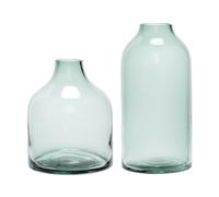Vases Hubsch Interior Modest (x2) Vert 17x21/14x28 cm