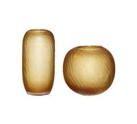 Vases Hubsch Interior Molecule (x2) Marron 20x19/15x30 cm