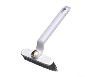 Vasiumic Brosse de nettoyage à poils rotatifs à 360 degrés avec angle dur, brosse gadget pour robinet de salle de bain, cuisine, joint mort, blanc