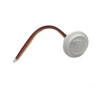 Vasiumic Détecteur de mouvement infrarouge PIR intégré avec retard réglable et capteur de lumière détection du corps humain, large plage de tension DC 3,7 V/5 V/12 V/24 V, ABS