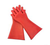 Vasiumic Gants isolés, gants d'électricien haute tension 12 KV en caoutchouc de 38 cm, design plat, confortable, 1 paire de gants de protection pour l'entretien électrique de fil sous tension