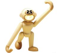 Vasiumic Gorilla Light Lampe de bureau à LED avec téléphone, motif animal amusant, lampe de chevet LED pour chambre à coucher, bureau, décoration de table en ABS, noir (beige)