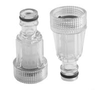 Vasiumic Lot de 2 filtres pour nettoyeur haute pression Karcher K2 - Filtre d'entrée de nettoyeur haute pression 175 PSI Max - Piège à saleté transparent (10 filtres)