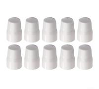Vasiumic Lot de 4 à 10 bouchons de rechange en plastique blanc avec rondelle, faciles à installer, protection de sécurité enfant pour toutes les vannes de radiateur (10 pièces)