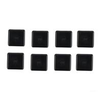 Vasiumic Lot de 8 rails de protection contre le bruit pour panneau solaire - Noir - Finition vent - Pour éviter l'entrée de PC et 40 x 40 mm - 42 x 42 x 30 mm