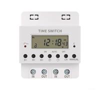 Vasiumic Minuteur numérique 220 V 60 A - Contrôleur électronique programmable hebdomadaire et horaire avec 28 réglages / arrêt - Appareils électriques élevés, boîtier en ABS, 1