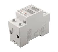 Vasiumic Retardateur de surtension adaptable 40a/63 A sur rail DIN à réinitialisation automatique à partir de 300 s, limiteur électrique 230 V AC avec coque de protection anti-flamme 3 (40 A)