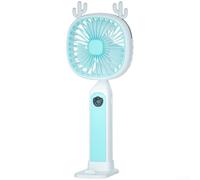 Vasiumic Ventilateur pulvérisateur portable avec chargement USB, ventilateur brumisateur portatif pour un rafraîchissement instantané, 3 modes, lames 3D silencieuses pour une utilisation en extérieur