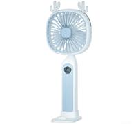 Vasiumic Ventilateur pulvérisateur portable avec chargement USB, ventilateur brumisateur portatif pour un rafraîchissement instantané, 3 modes, lames 3D silencieuses pour une utilisation en extérieur