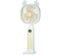 Vasiumic Ventilateur pulvérisateur portable avec chargement USB, ventilateur brumisateur portatif pour un rafraîchissement instantané, 3 modes, lames 3D silencieuses pour une utilisation en extérieur