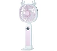 Vasiumic Ventilateur pulvérisateur portable avec chargement USB, ventilateur brumisateur portatif pour un rafraîchissement instantané, 3 modes, lames 3D silencieuses pour une utilisation en extérieur