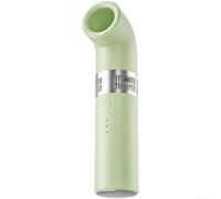 Vasiumic Ventilateur sans pales - Portable - Blanc - 3 vitesses - 3 000 mAh - Recharge USB de type C - Refroidisseur compact sans pales - Pour voyage, bureau, maison - Ventilation personnelle (vert)