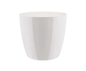 Vaso Brussels Diamond Round 25cm White Elho Multicolore